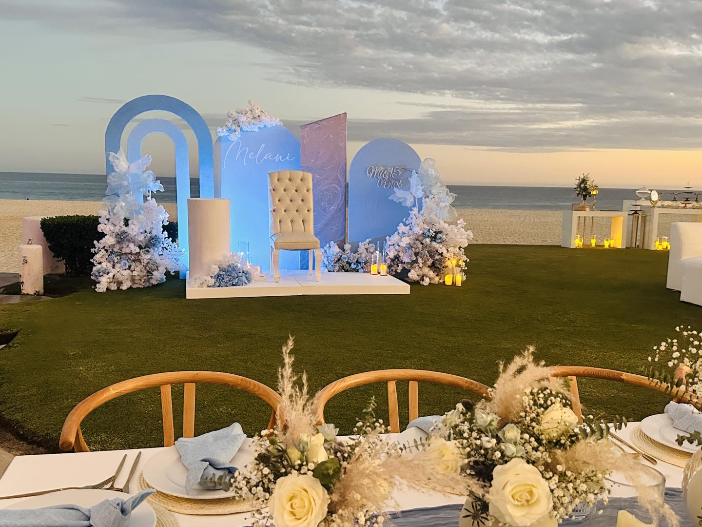 Decoración integral para bodas en Los Cabos